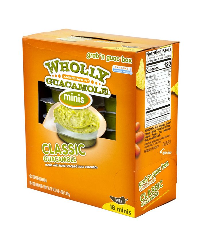 WHOLLY GUACAMOLE Minis, 2 oz, 18 Count Macy's