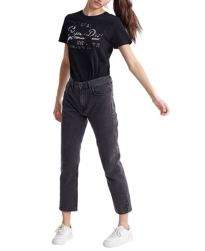 image of Superdry Vintage Inspired Logo Rose T-Shirt