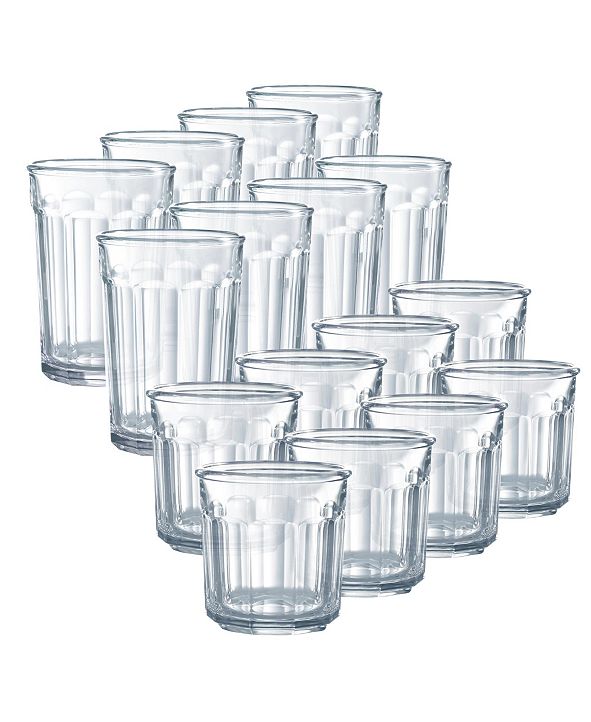 Luminarc Working Glass Tumblers 16 Piece Glassware Set & Reviews Glassware Dining Macy's