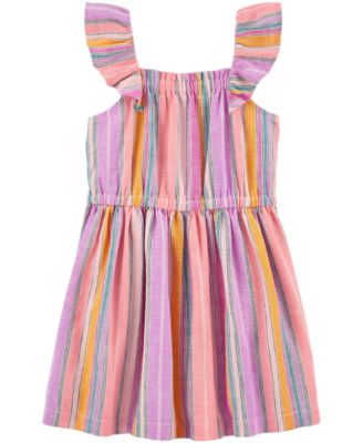 Carter's - Toddler Girls Rainbow-Stripe Dress