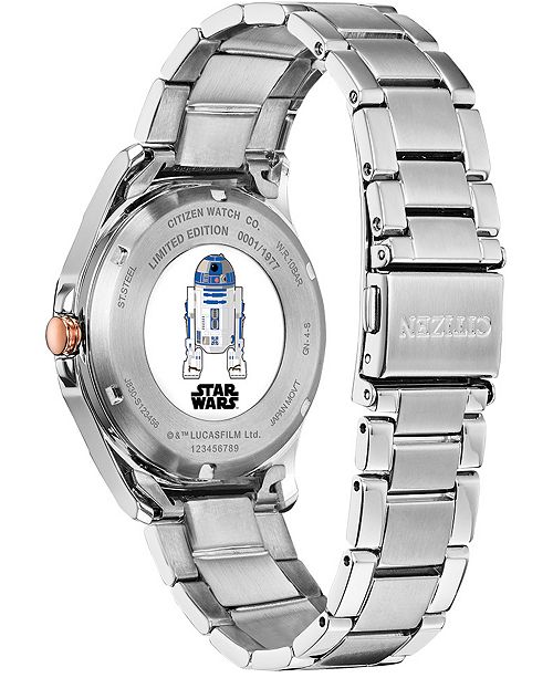 Citizen Eco-Drive Women's Star Wars R2-D2 Stainless Steel ...