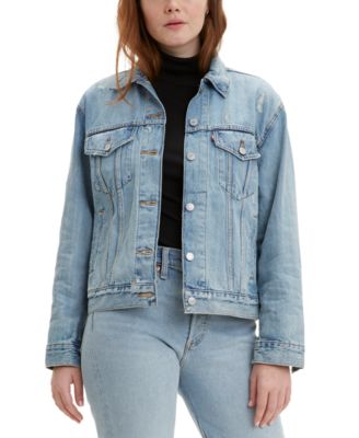 macys levis jean jacket womens