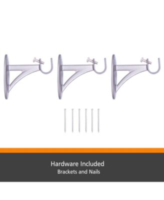 Kenney Fast Fit Jamey 5/8 Inch Decorative Curtain Rod for Easy Installation