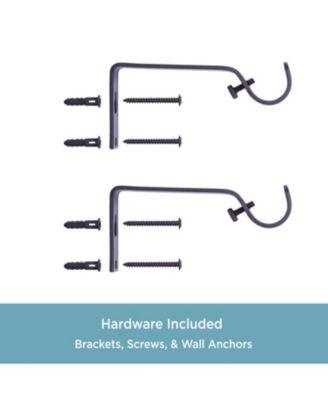 Kinsley 3/4" Standard Decorative Window Curtain Rod