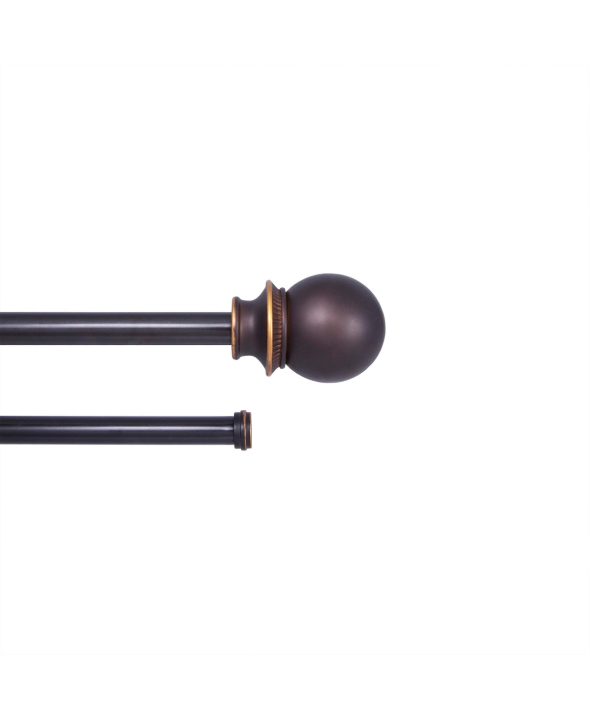 Fast Fit Easy Install Birkin 5/8 Inch Double Curtain Rod for Window Decoration - Oil rubbed bronze
