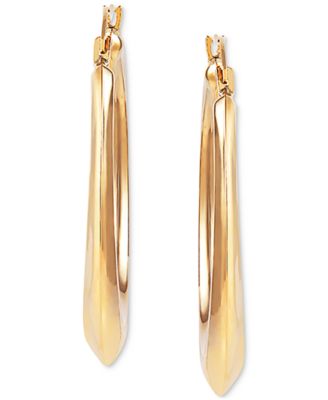 Macy's - Medium Polished Hoop Earrings in 14k Gold
