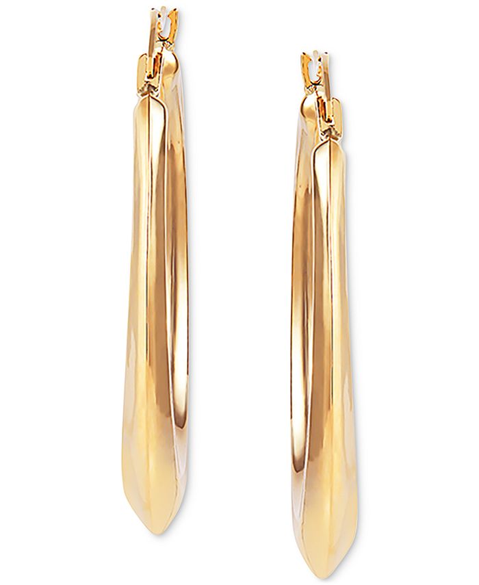 Macy's - Medium Polished Hoop Earrings in 14k Gold
