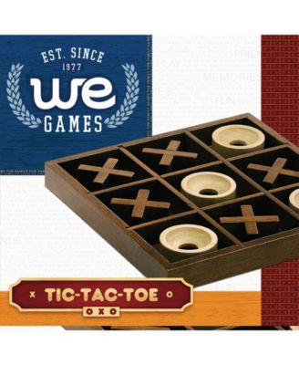 We Games Tic-Tac-Toe Wooden Board Game