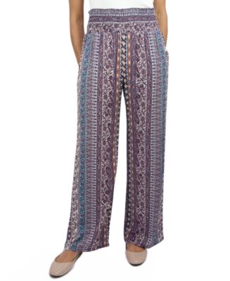 Bobi - Smocked Waist Wide Leg Pant Juniper