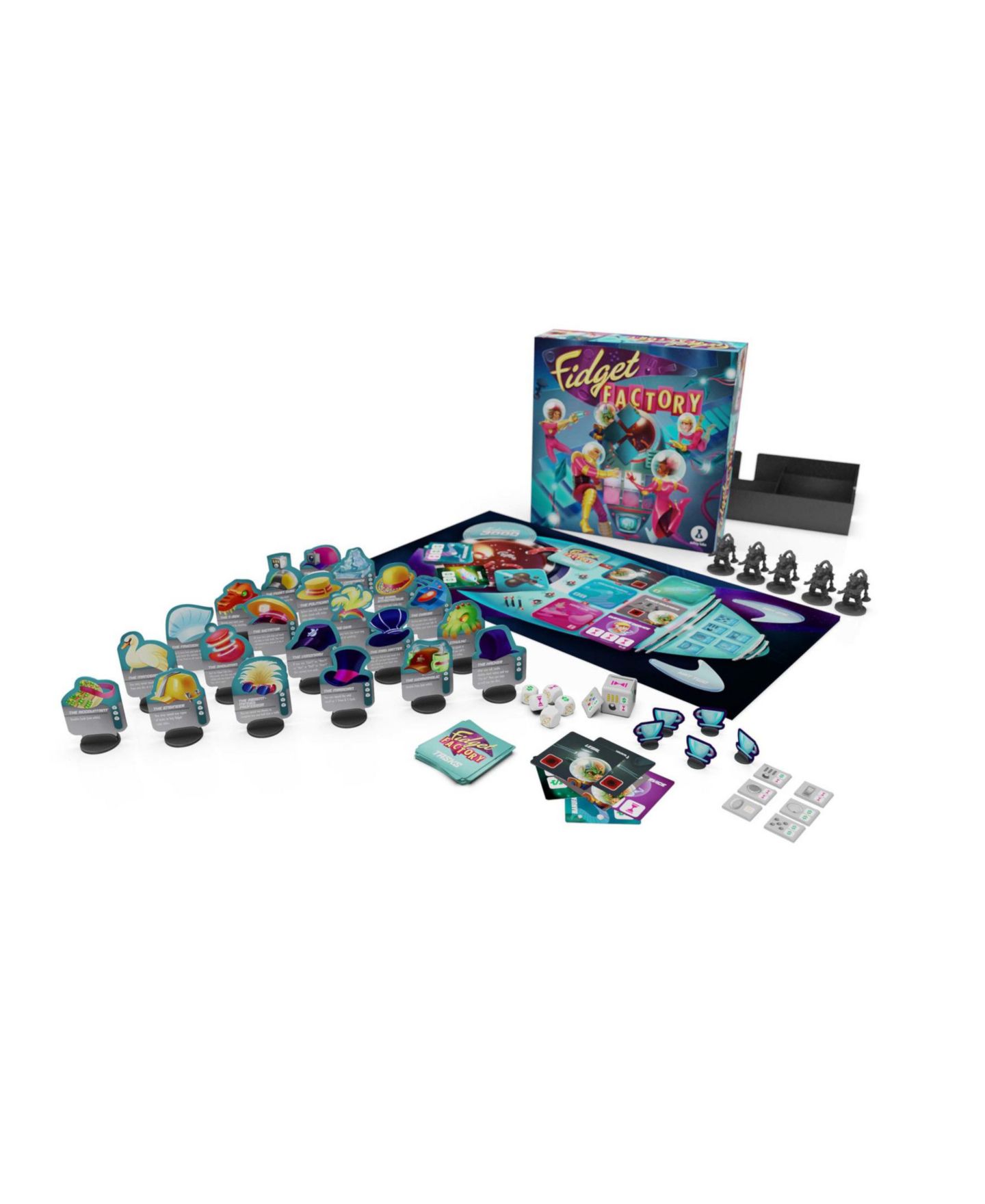 Детские настольные игры MasterPieces Puzzles Cooperative Fast-Paced Fidget Factory Board Game, 126 Pieces, от 10 лет — фото 1