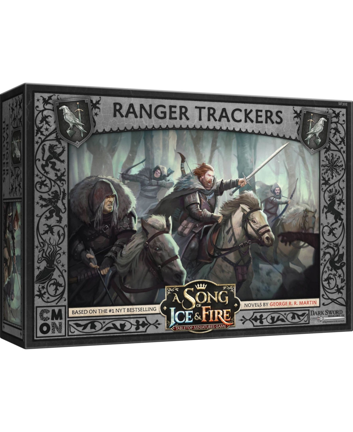 Masterpieces Puzzles Asmodee Editions A Song Of Ice Fire Tabletop Miniatures Game- Night's Watch Ranger Trackers Expansio In No Color