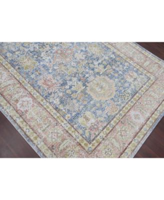 Century CEN-15 Navy/ Pink 3'11" x 5'11" Area Rug