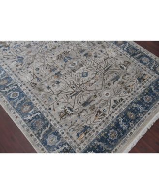 Arcadia ARC-4 Beige/Navy 7'1" x 10' Area Rug