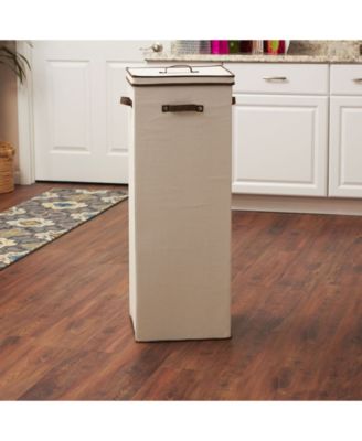 Tall Wrapping Paper Organizer Storage Box with Lift-Out Ribbon Tray