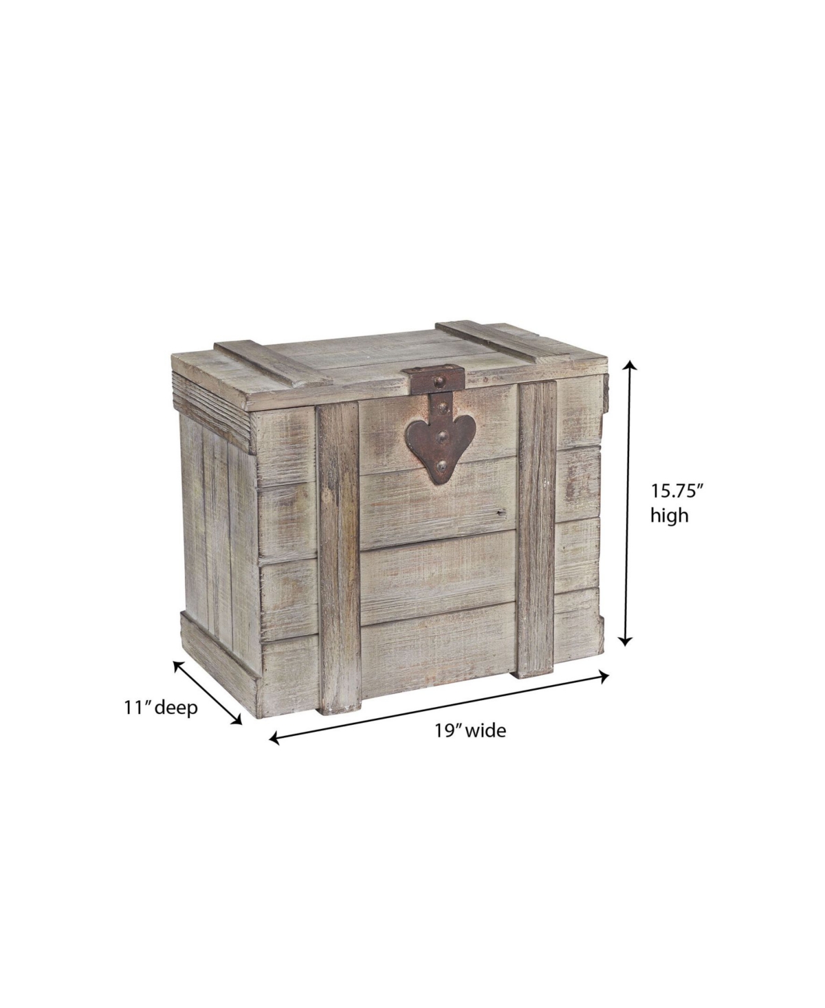 Shop Household Essentials Wood Home Trunk Small In Multi Color