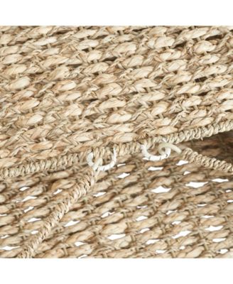 Sea Grass and Corn Husk Stair Step Basket