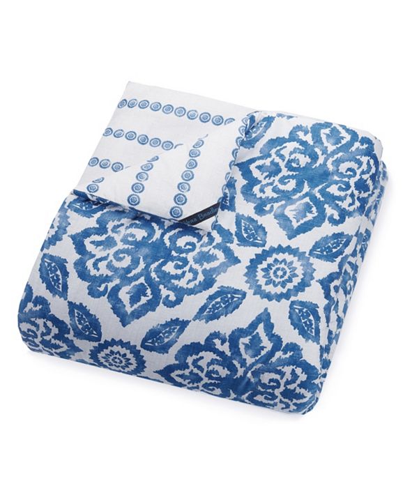 Vera Bradley Stitched Medallions Queen Comforter Set 3Pc & Reviews