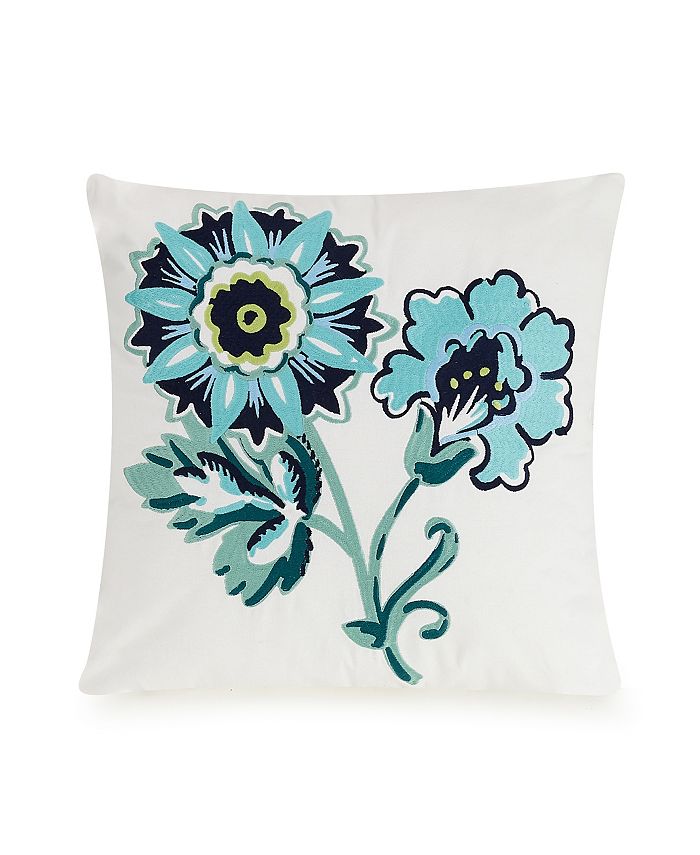 Vera Bradley Cloud Vines Floral Embroidered Decorative Pillow Macy's