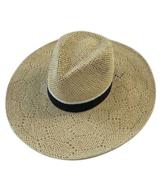 Marcus Adler Open Weave Wide Brim Hat 