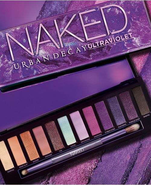 Urban Decay Naked Ultraviolet Eyeshadow Palette Swatches 