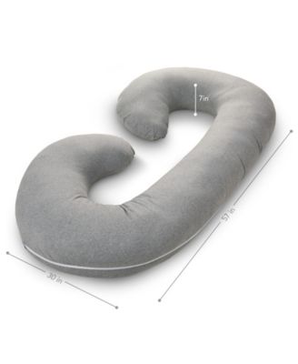 PharMeDoc Pregnancy C Shaped Full Body Pillow with Jersey Cover