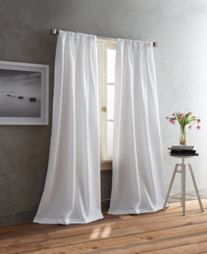 Dkny Cloud 50" X 96" Backtab Lined Curtain Set In White