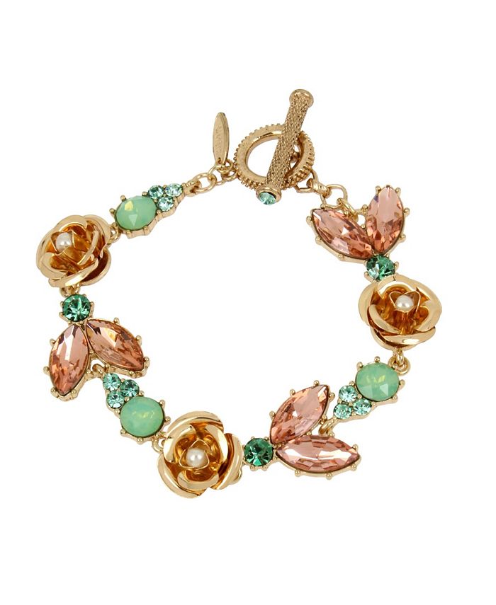 MIRIAM HASKELL New York Flower Stone Bracelet - Macy's