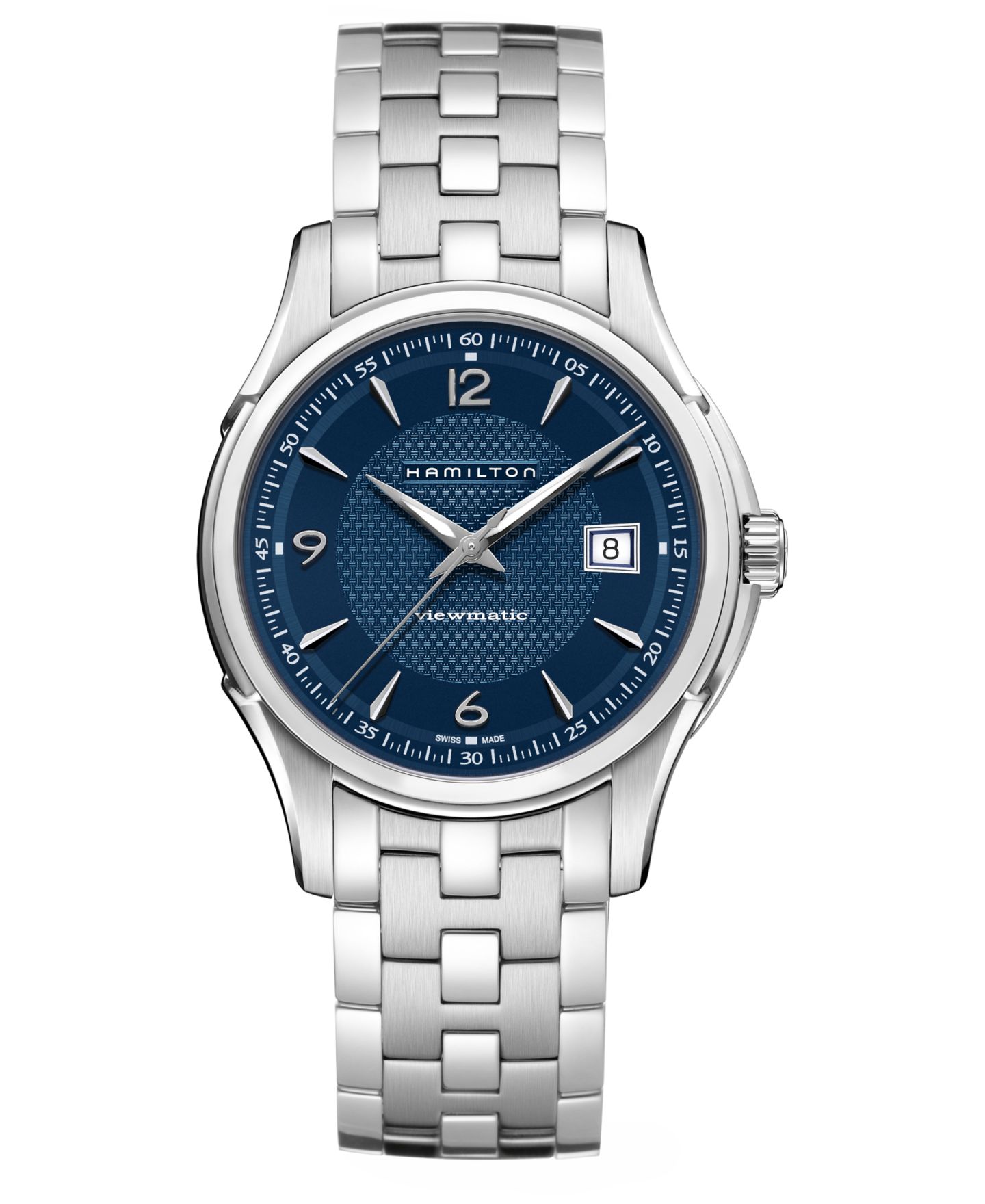 Мужские часы Hamilton Swiss Automatic Jazzmaster Viewmatic Stainless Steel Bracelet Watch 40mm — фото 1