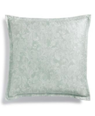 Charter Club - Sleep Luxe Cotton 800-Thread Count Printed Aloe Scroll European Sham, Created for Macy's