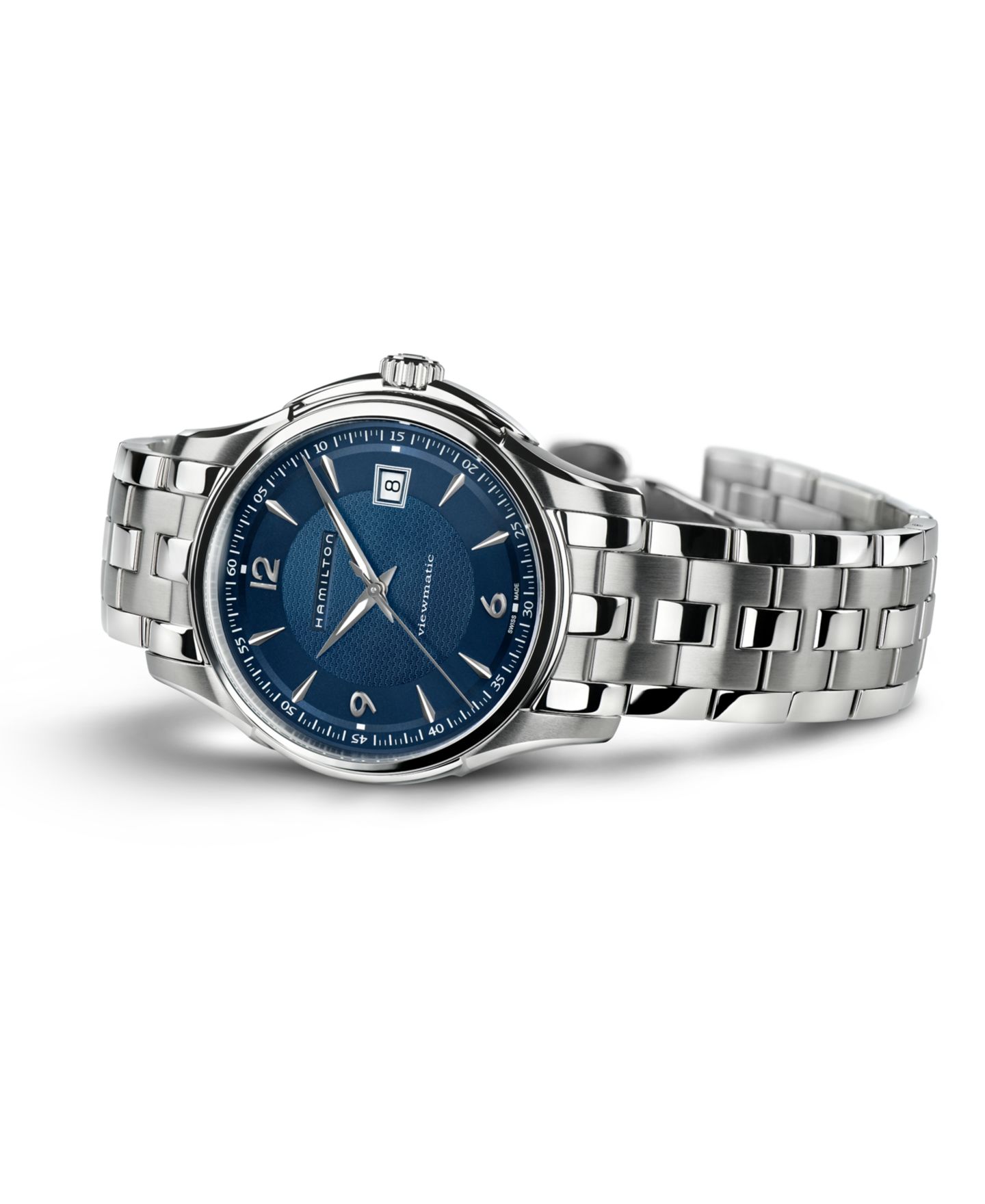 Мужские часы Hamilton Swiss Automatic Jazzmaster Viewmatic Stainless Steel Bracelet Watch 40mm — фото 4