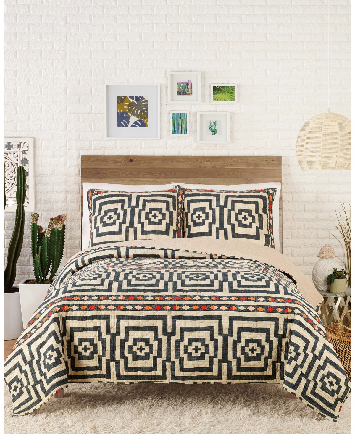 Justina Blakeney by Maker's Collective Hypnotic 3-Pc. Quilt Set