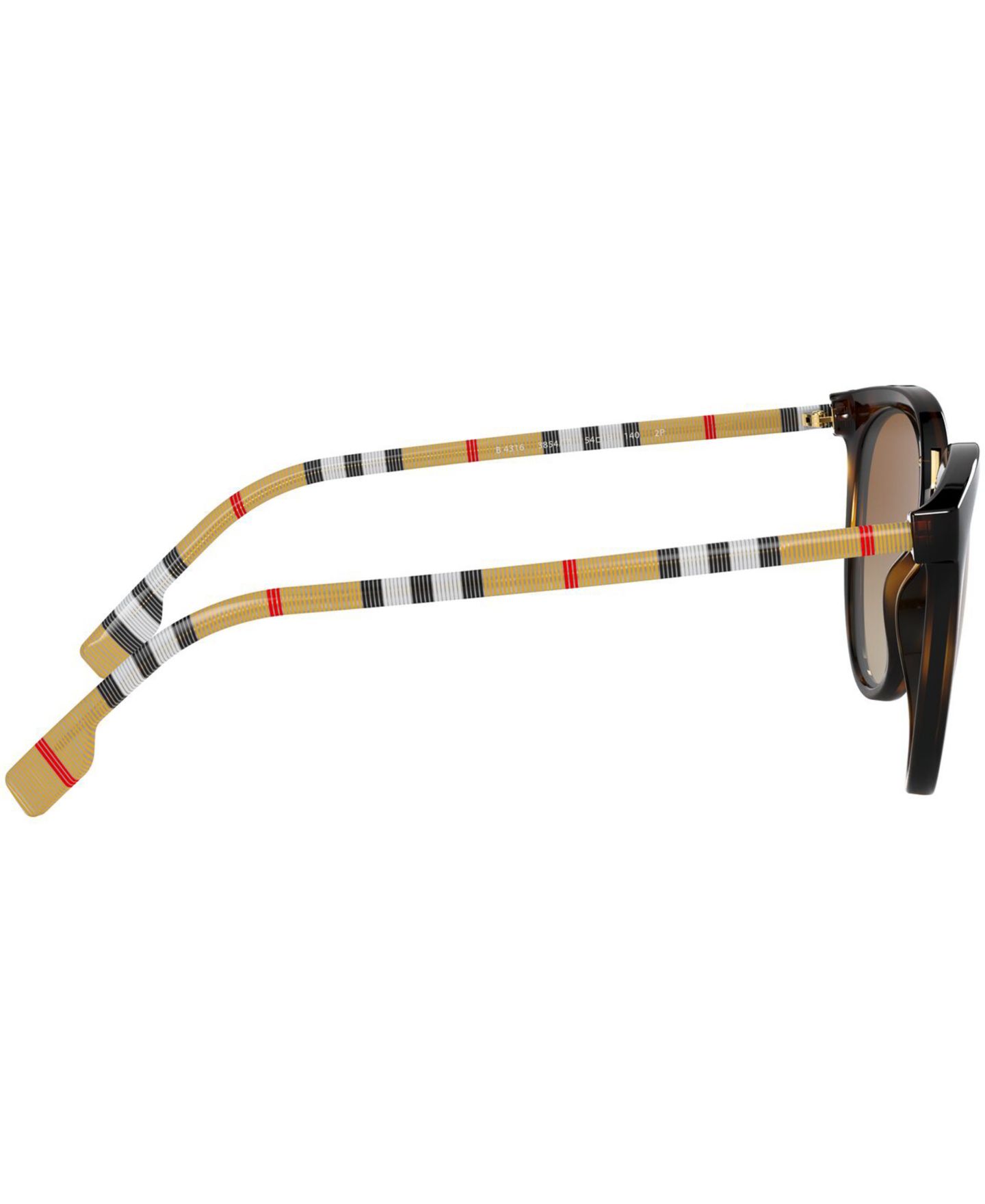 Женские солнцезащитные очки Burberry Polarized Sunglasses, 0BE4316, цвет: Гавана / Коричневый градиентный — фото 4
