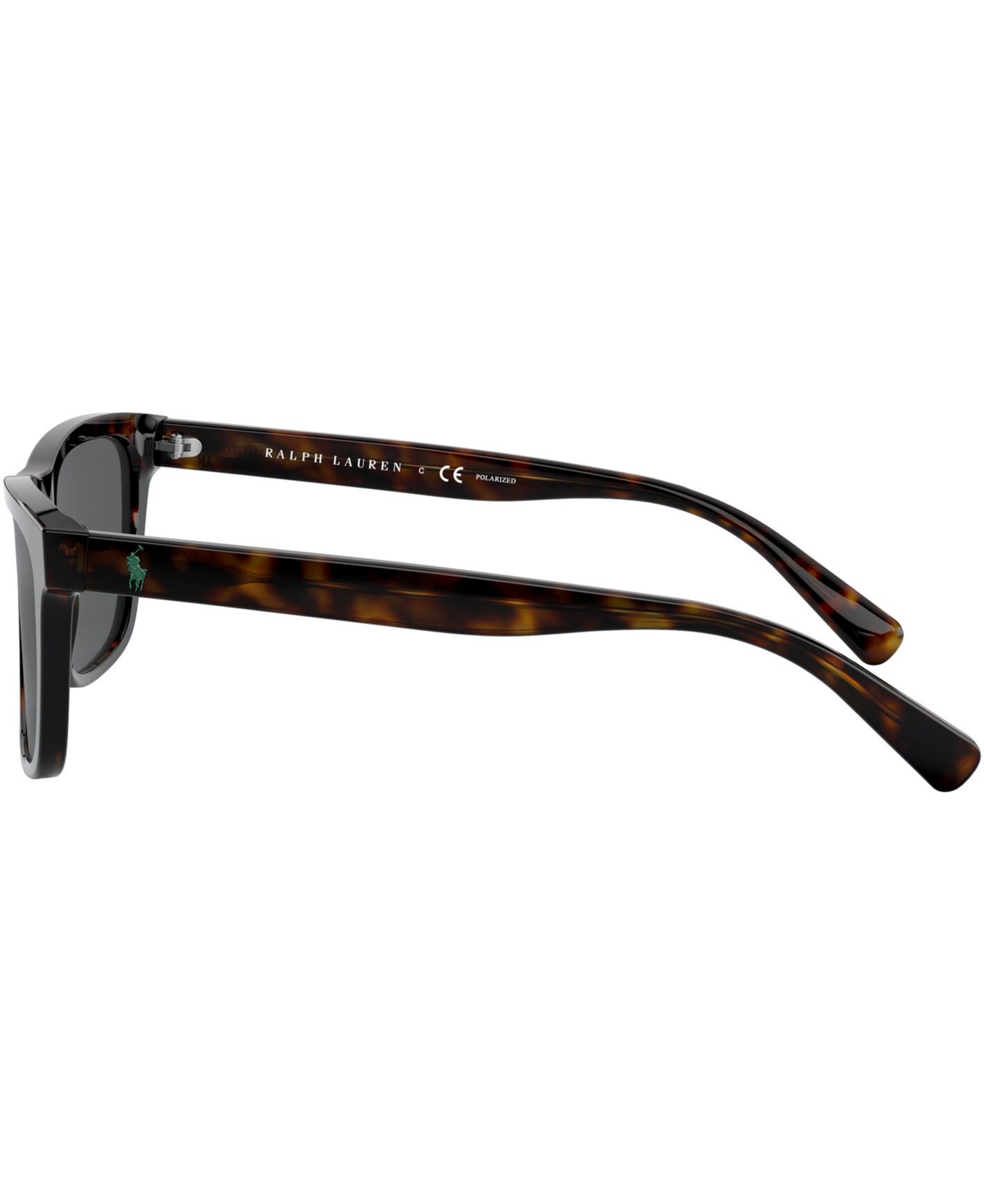Polo Ralph Lauren Tortoiseshell-detail Square-frame Sunglasses In Dark Havana,polar Grey