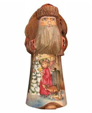 G.debrekht Woodcarved Hand Painted Christmas Guidance Figurine In Multi