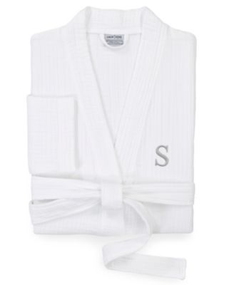 Linum Home Smyrna Personalized Hotel/Spa Luxury Robes - White-S, S/M