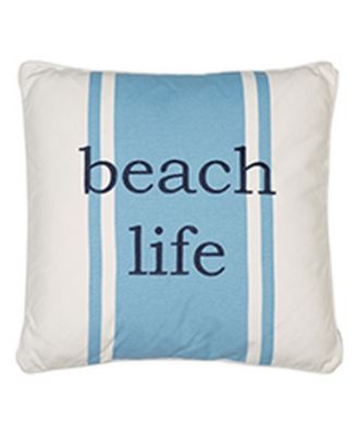 St. Bart Beach Life Decorative Pillow, 20" x 20"