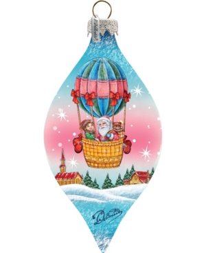 GDeBrekht Led Air Balloon Hand Painted Glass Ornament