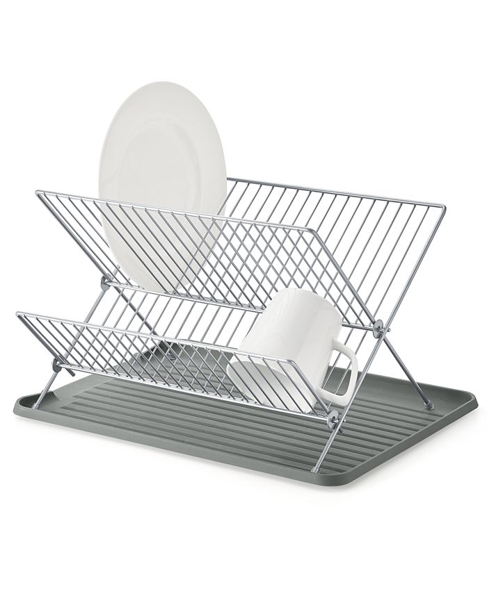 Space-Saving Stainless Steel Dish Rack - Yahoo Shopping