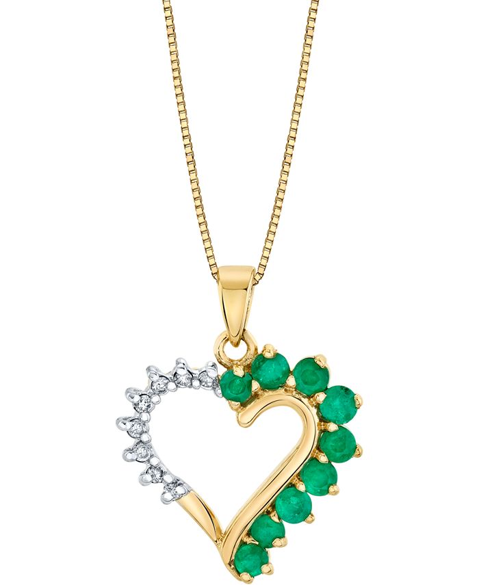 Emerald necklace macys on sale