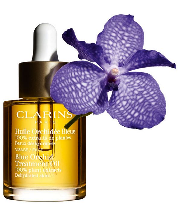 Clarins Blue Orchid Face Treatment OilDehydrated Skin, 1 oz & Reviews