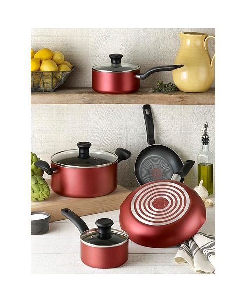 T-Fal Initiatives Nonstick 18-Pc. Cookware set & Reviews - Cookware Sets - Macy's