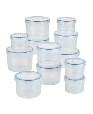 [12-Pack, 5oz]Mini Glass Food Storage Containers, Small Glass Jars with  BPA-Free Locking Lids, Food containers, Airtight, Freezer, Microwave, Oven  