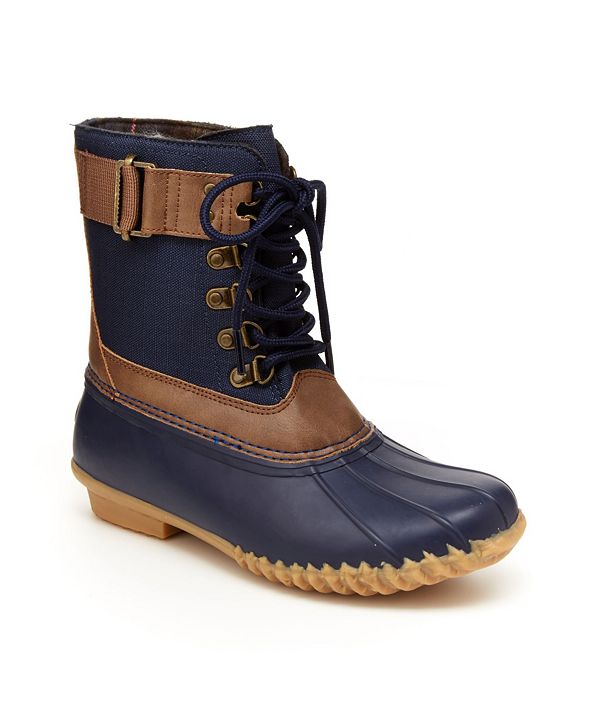 lace up duck boots women