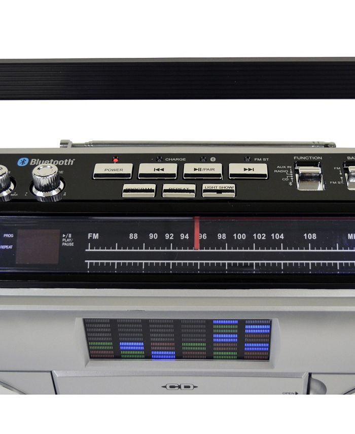 Studebaker SB2145B 80's Retro Street Bluetooth Boombox Con Radio FM, R - Foto 8