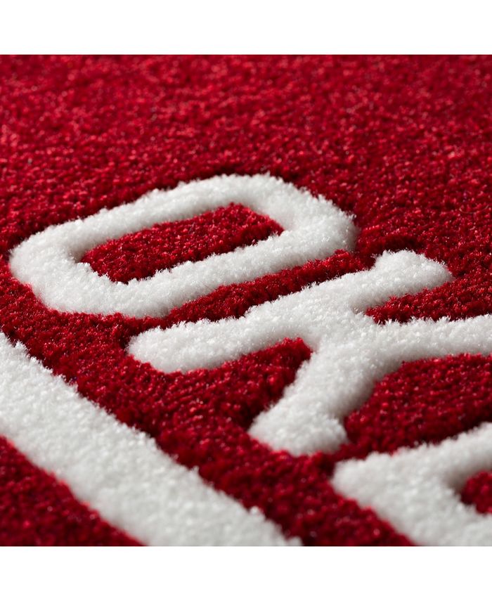 Luxury Sports Rugs Oklahoma Colok Crimson 3'2" x 5'1" Area Rug Macy's