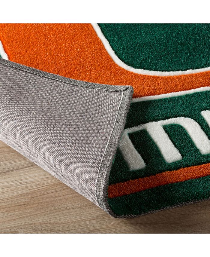 Luxury Sports Rugs Miami Colma Green 3'2" x 5'1" Area Rug Macy's