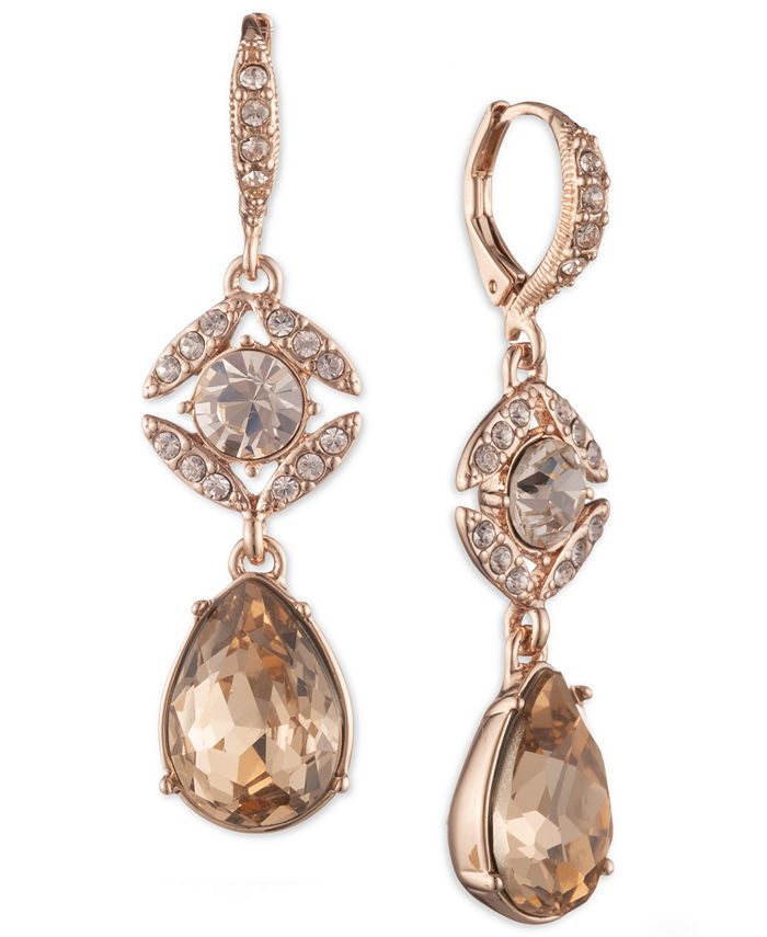 Givenchy Crystal Double Drop Earrings - Macy's