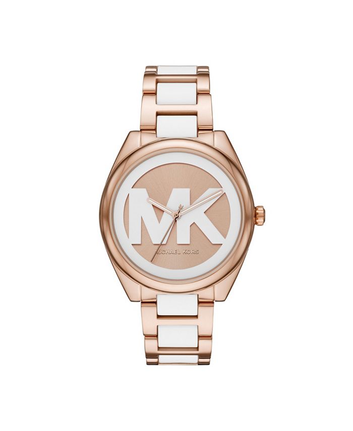 Michael Kors Women's Janelle Three-Hand Two-Tone Stainless Steel ...