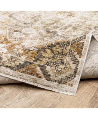 Maharaja 661C Gold and Ivory 7'10" x 10'10" Area Rug