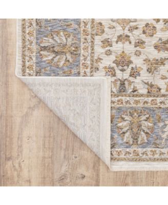 Maharaja 5091Z Ivory and Blue 3'3" x 5' Area Rug